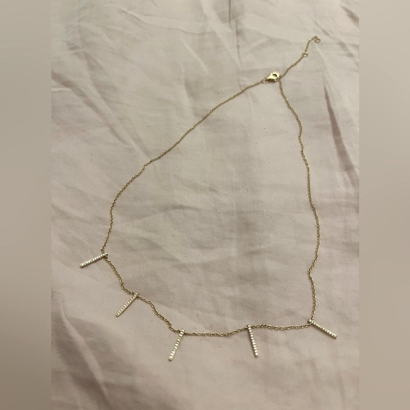 Do Not Disturb Diamonds & 14k Yellow Gold Necklace Never Worn - Picture 3 of 3